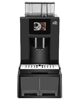Espresso automático de pantalla táctil comercial y cafetera americana
